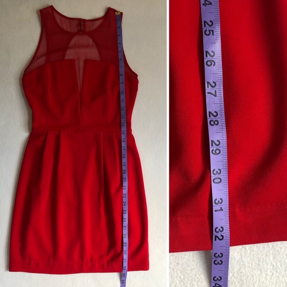 NWT Aryn K cutout red dress - size XS - Picture 14 of 16